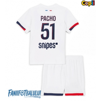 Paris Saint-Germain Willian Pacho #51 Echipament de Fotbal Replică 2025-26 Copii Deplasare (+ Șorturi)